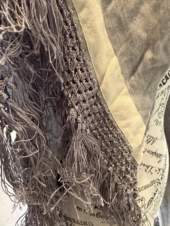 rag & bone Neutral Gray Linen-Silk Blend Top - Picture 7 of 8